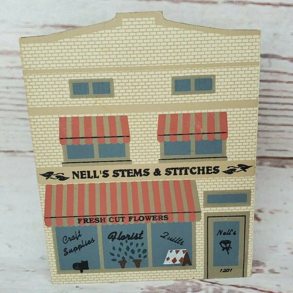 Nells Stems & Stitches The Cats Meow Shelf Sitter